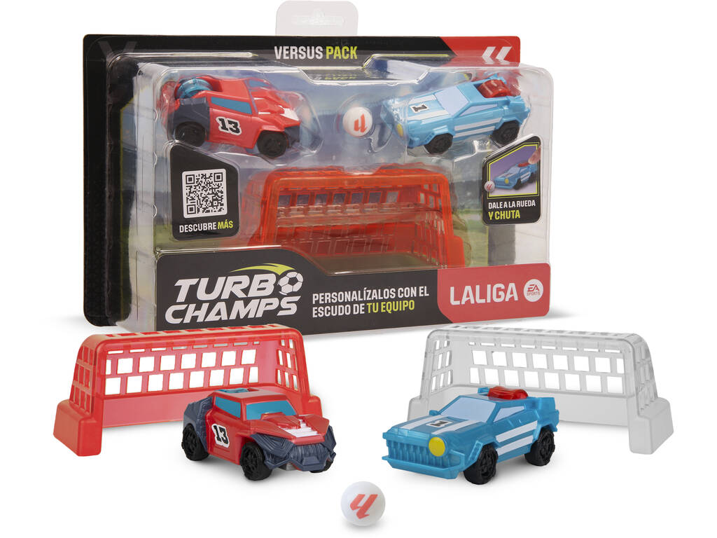 Turbo Champs La Liga Pack 2 Vehículos con Porterías IMC Toys 927353