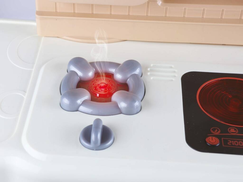 Cuisine Junior Chef avec robinet d'eau, lumière, sons et accessoires