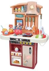 Cucina Chef Junior con rubinetto dell'acqua, luci, suoni e accessori