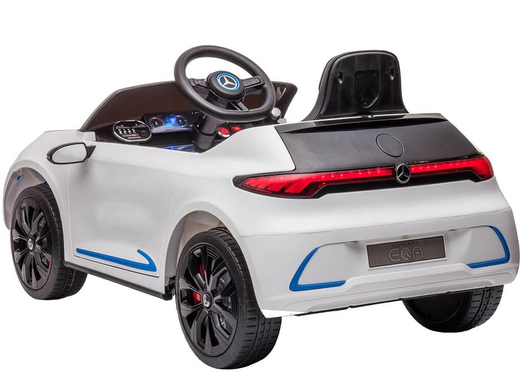 Coche Descapotable Mercedes Benz EQA Blanco de 12V con Radio Control