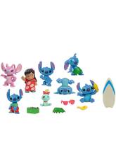 Disney Stitch Set Figure Deluxe con 13 pezzi