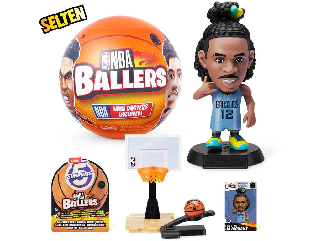 5 figurines surprises NBA Ballers Zuru 11025790