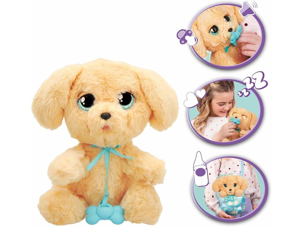 Jouet peluche interactif Baby Paws Labrador