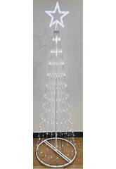 Cone de Natal Cortina de 200 cm com 262 Luzes LED Frias