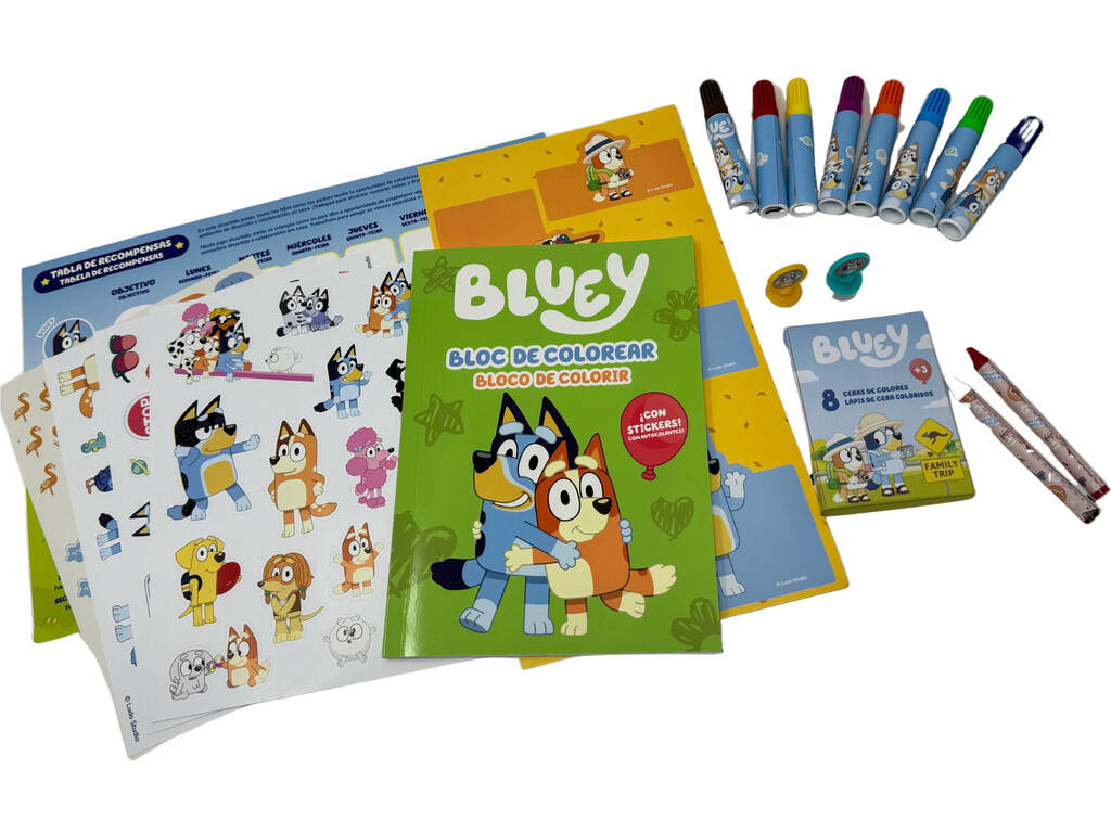 Bluey Activity Car con 150 Piezas Cefa Toys 21913