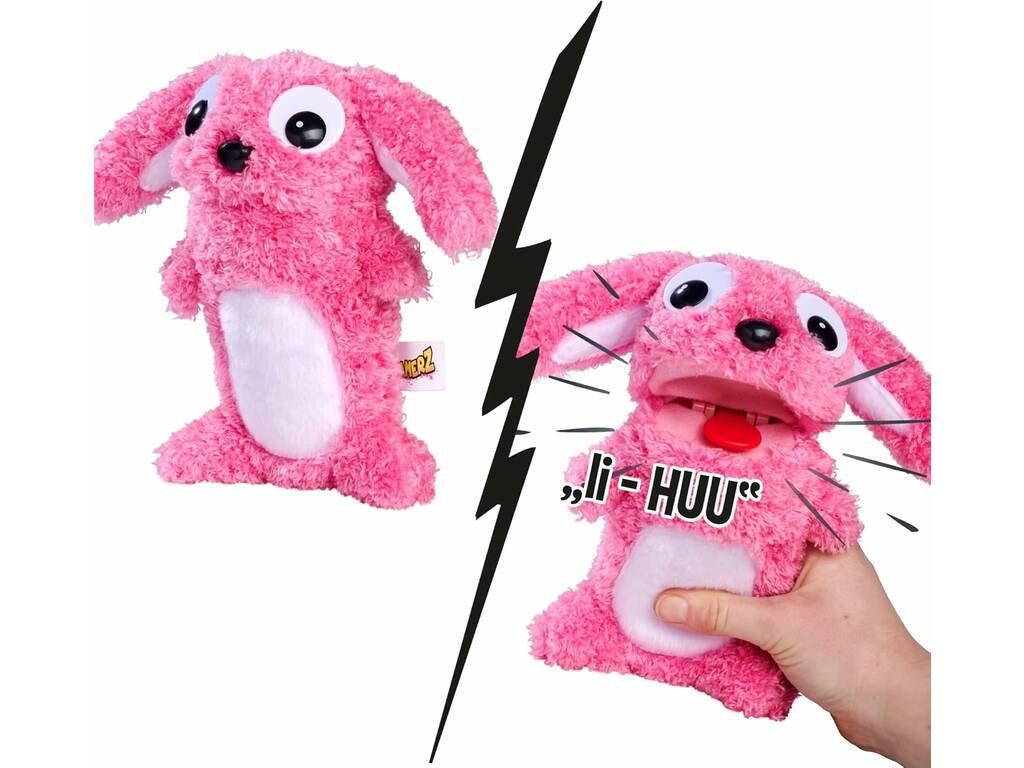 Screamerz Peluche Gritón Conejo Rosa