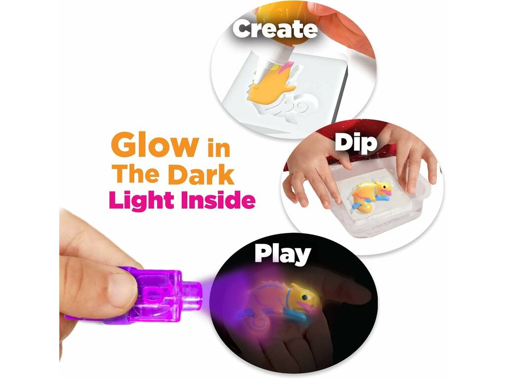 Aqua Gelz Glowz Deluxe Playset com Lanterna UV