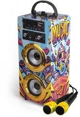 Trendix Karaoke Speaker Music Star con microfono