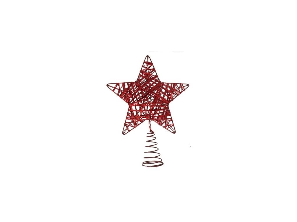 Adorno Estrella de 24x18,5x3,5 cm para la Punta del Árbol de Navidad