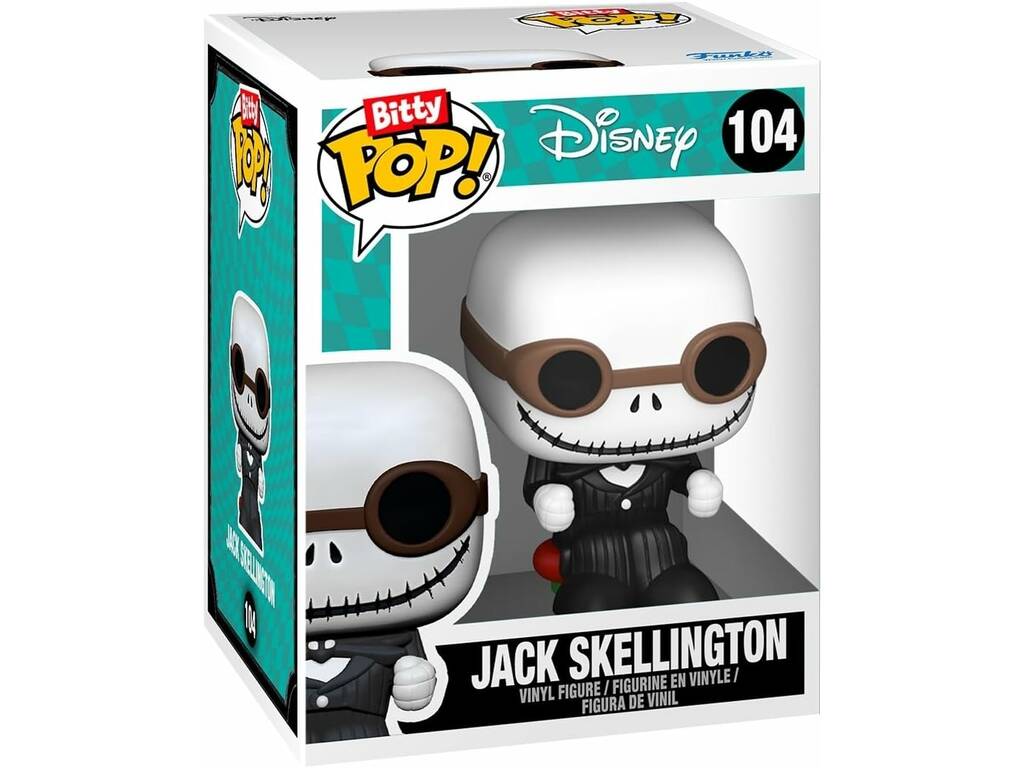 Funko Pop Bitty Rides Pesadilla Antes de Navidad Figura Jack Skellington y Snowmobile 83624