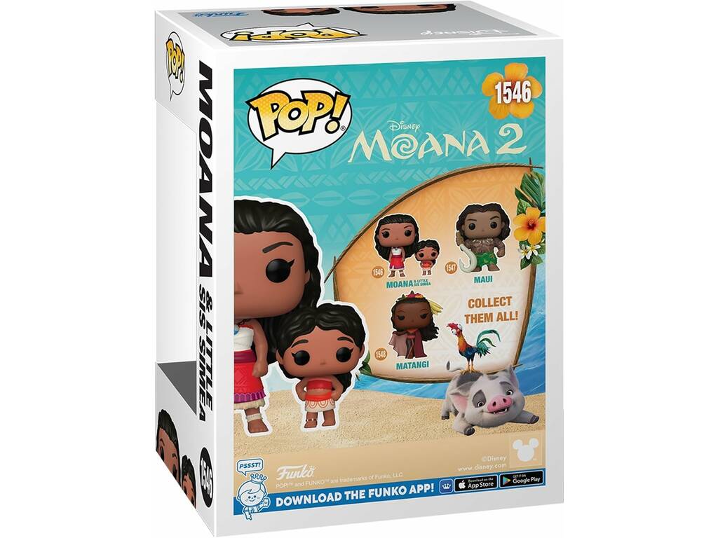 Funko Pop Disney Vaiana 2 Figura Moana y Simea