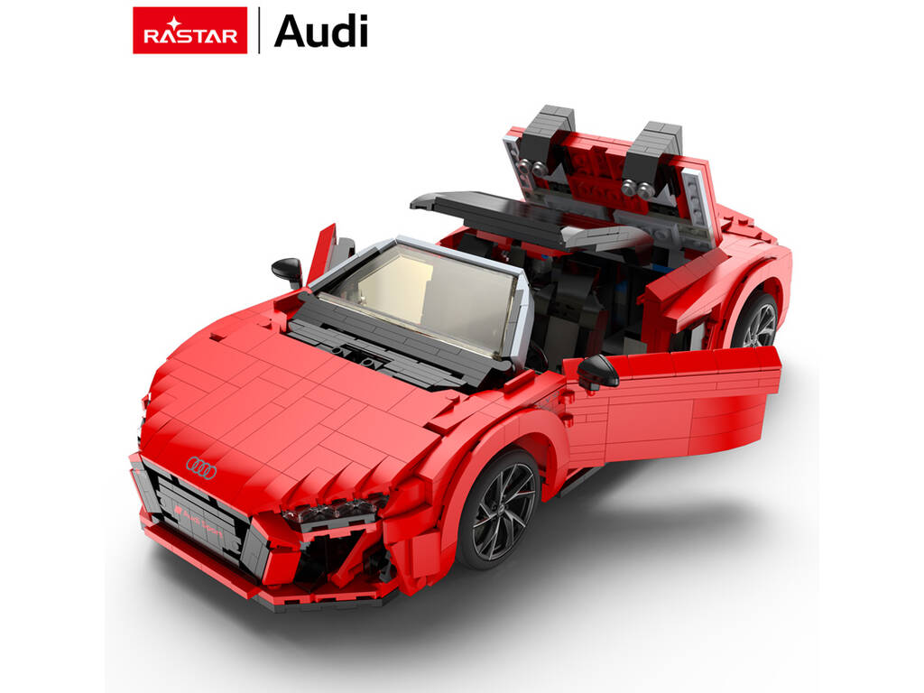 Audi R8 Spyder Rojo 1:14 Construible de 1440 Piezas