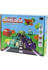 Set cratif Crazy Cars avec blocs souples 50 pices