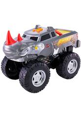 Road Rippers Auto Wheelie Monsters Rhino Grigio con luci e suoni