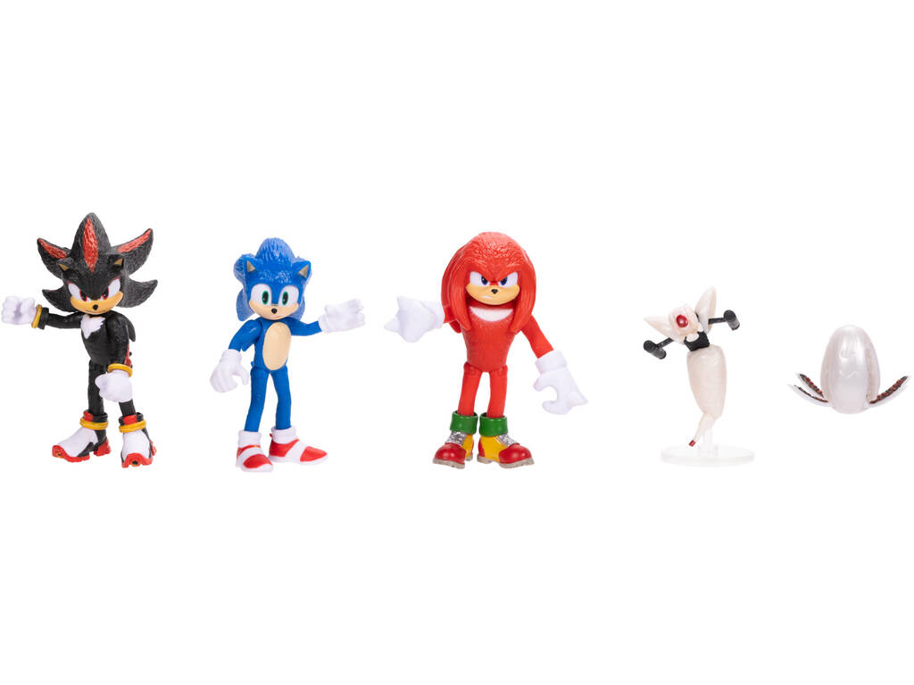 Sonic 3 Pack Colección de la Película con 5 Figuras de 6 cm