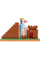 Super Mario Gioco di livello completo con figura e pezzi interattivi