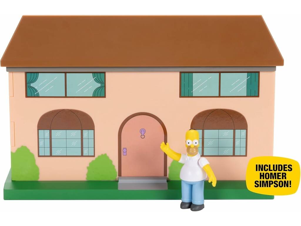 The Simpsons Diorama Salão com Figura Homer e Acessórios
