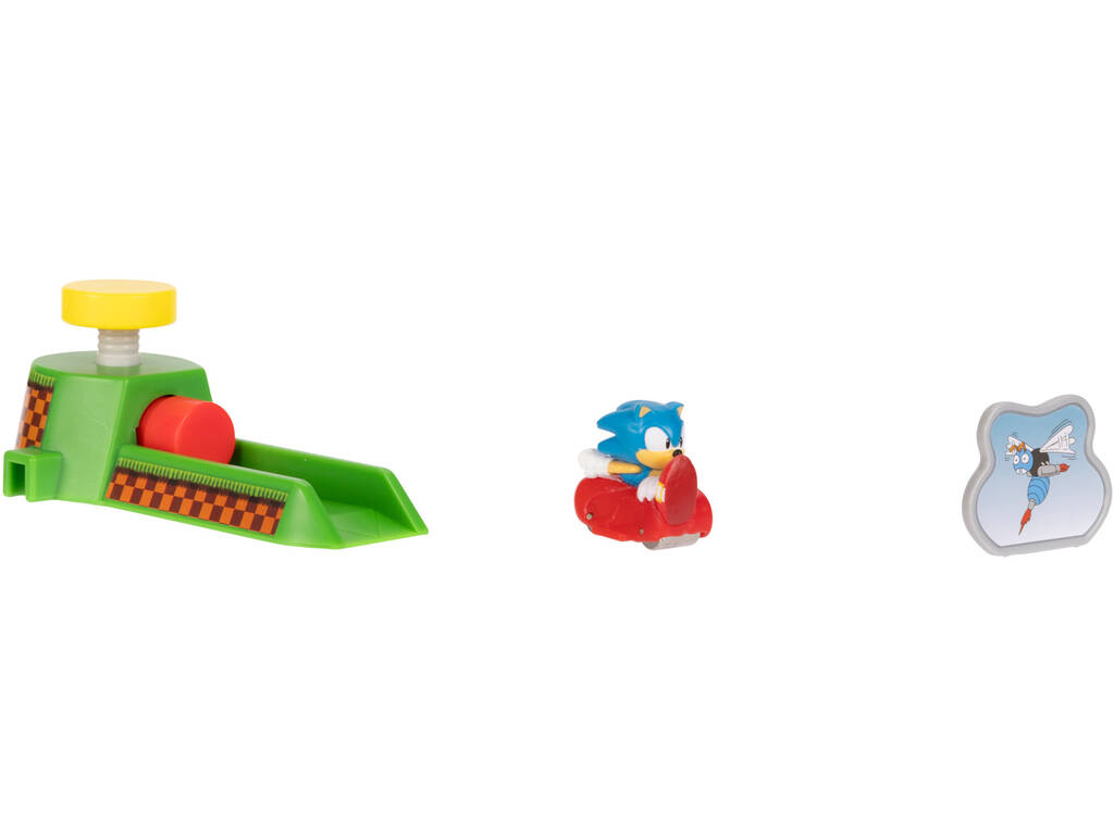 Sonic The Hedgehog Go Go Racers Mini Lanzador con Sonic