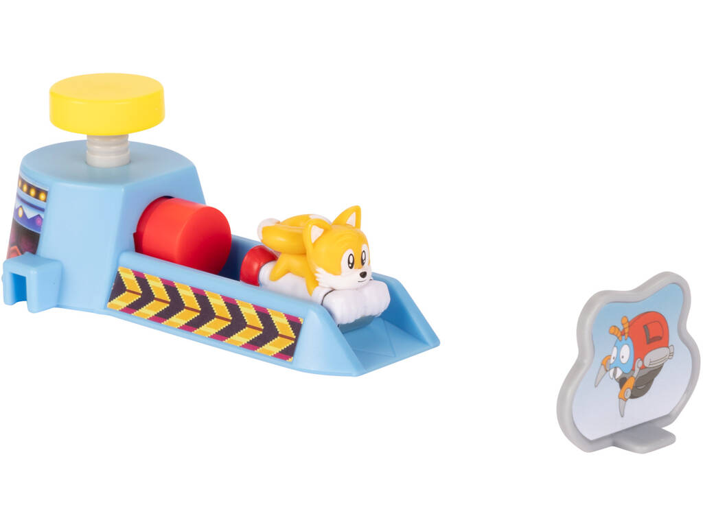 Sonic The Hedgehog Go Go Racers Mini Lanzador con Tails