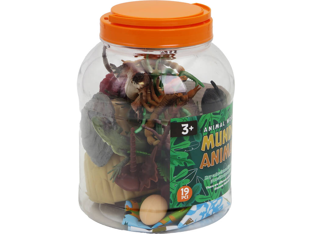 Mundo Animal Set Reptiles e Insectos con 19 Piezas