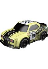 Radio Control Mini Coche Racing Verde con Luz