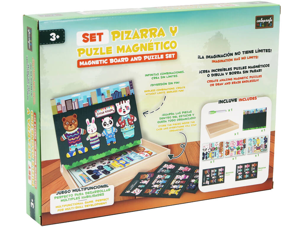 Set Quadro e Puzzle Magnético Animais