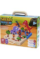 Mala Safari Puzzle 3D com 331 Peas