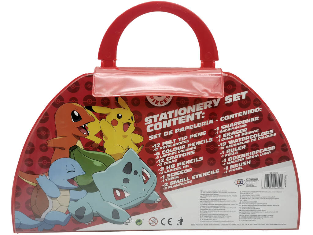 Pokémon Maleta Set De Actividades 52 Piezas CYP GS-52-PK