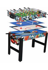 6-in-1 Multispieltisch 72x60,5x125,5 cm