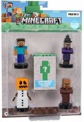 Minecraft Pack di 5 figure con timbro