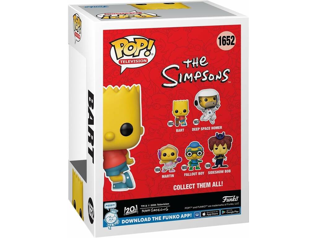 Funko Pop Television The Simpsons Figura Bart