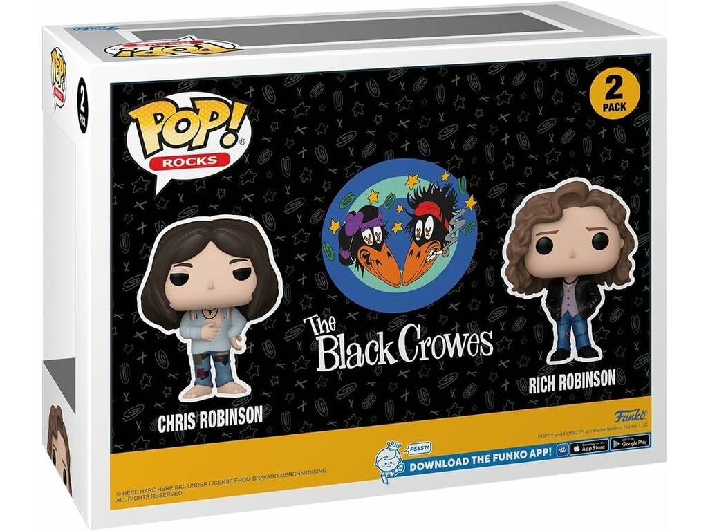 Funko Pop Rocks The Black Crowes 2 Pack Figura Chris Robinson y Rich Robinson