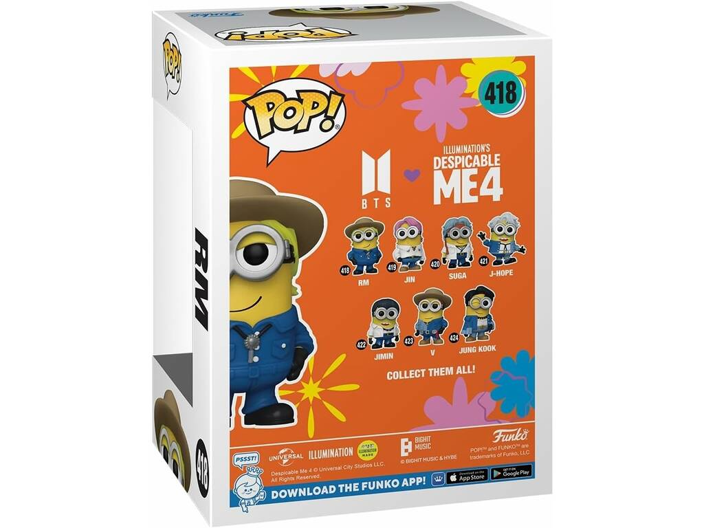 Funko Pop BTS x Minions Figura RM