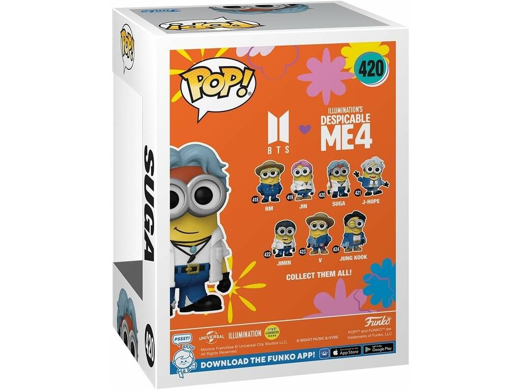 Funko Pop BTS x Minions Figura Suga