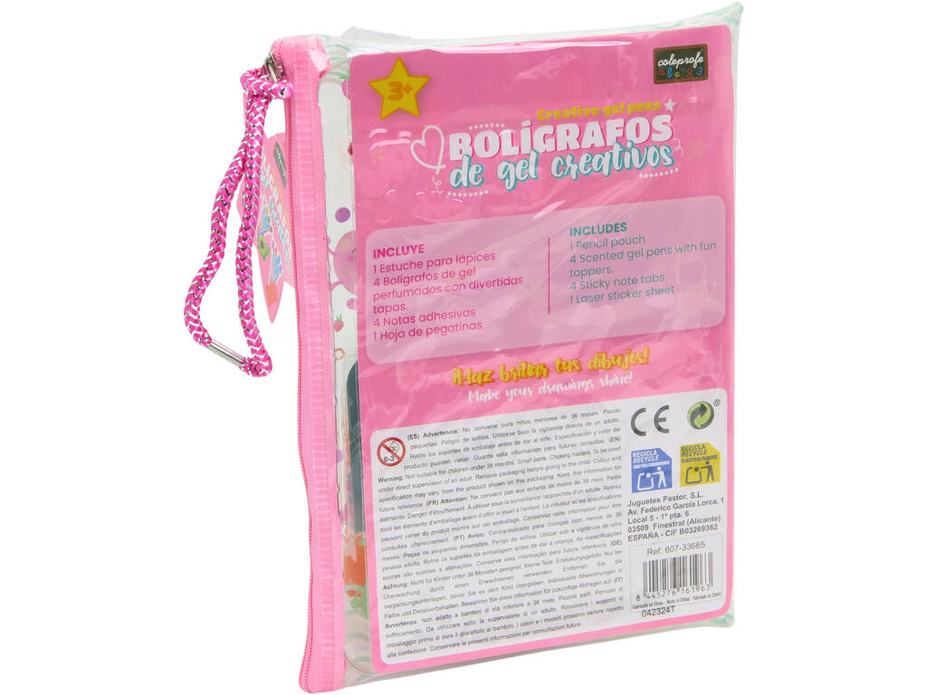 Set 4 Bolígrafos de Gel Fiesta de Frutas