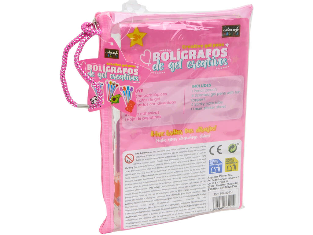 Set 4 Bolígrafos de Gel Funtastic Animales