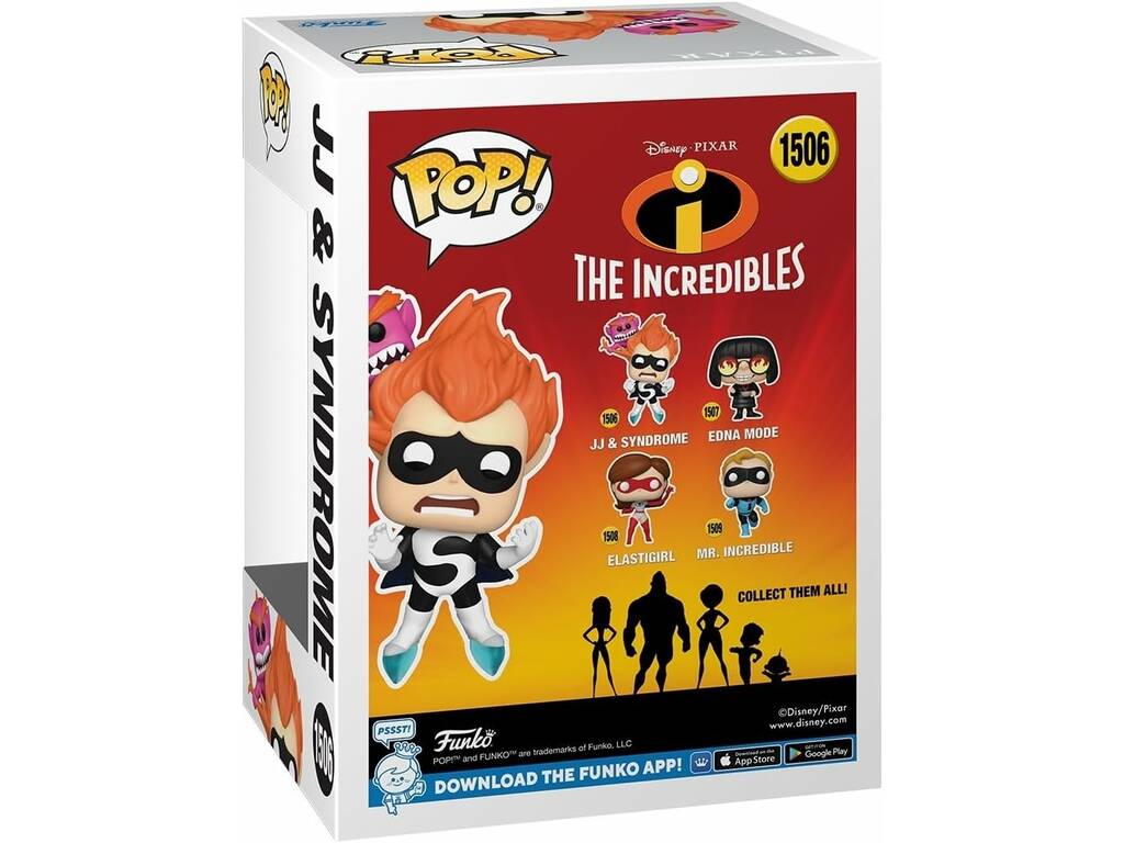 Funko Pop Los Increíbles Figura JJ y Syndrome