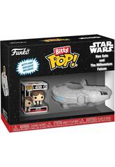 Funko Pop Bitty Rides Star Wars Han Solo e Falcão Milenar