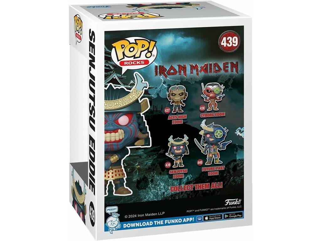 Funko Pop Rocks Iron Maiden Figura Senjutsu Eddie