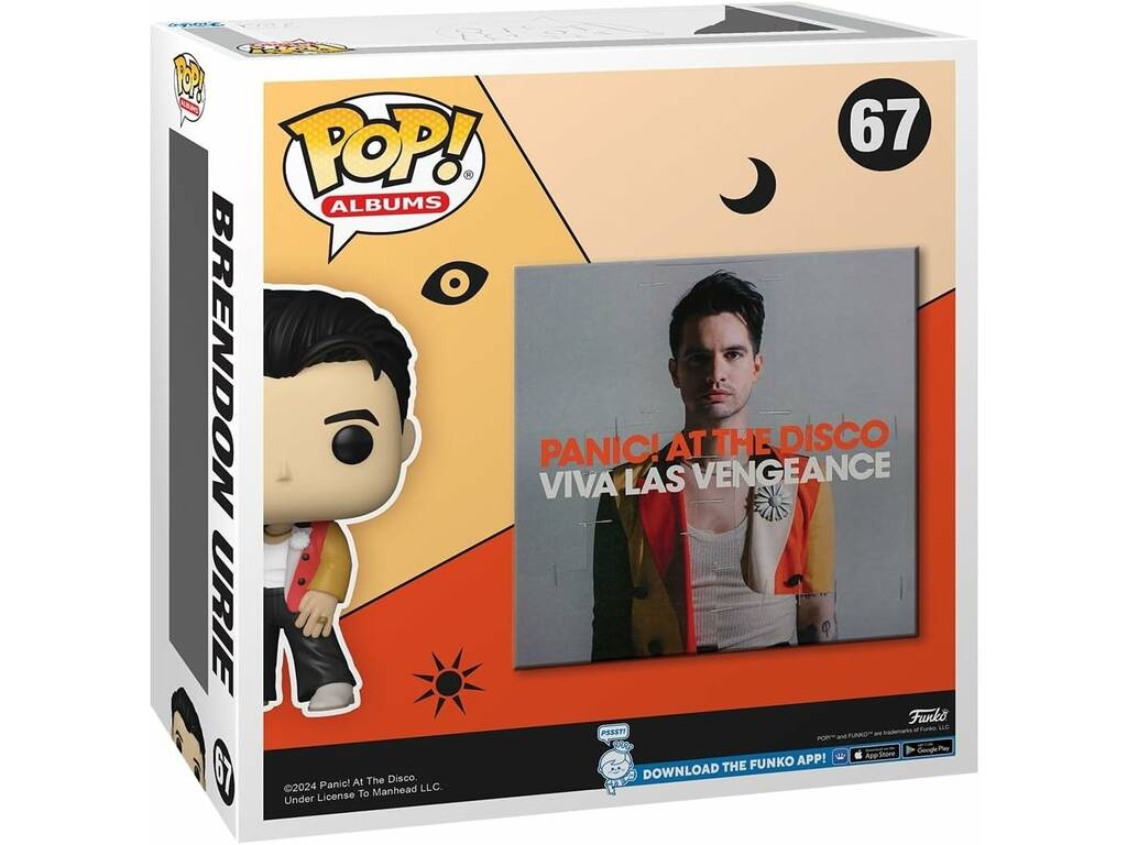 Funko Pop Albums Panic At The Disco Disco Viva Las Vengance con figura Brendon Urie