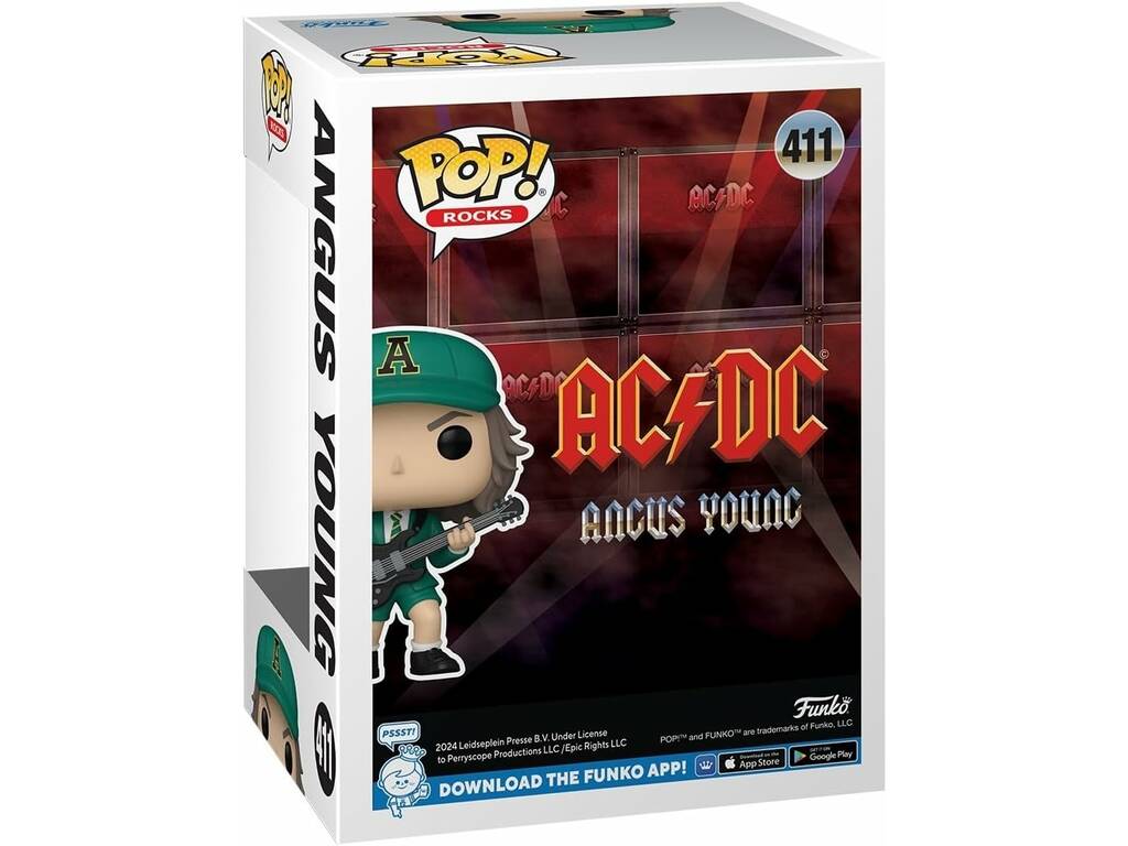 Funko Pop Rocks AC/DC Figura Angus Young Conjunto Verde