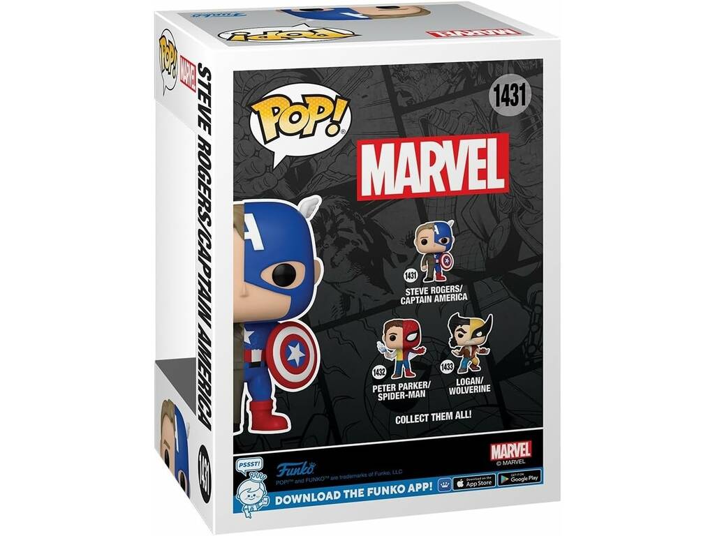 Funko Pop Marvel Figura Steve Rogers y Capitán América