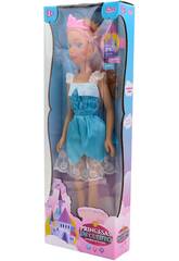 Prinzessin Puppe Blau von 55 cm