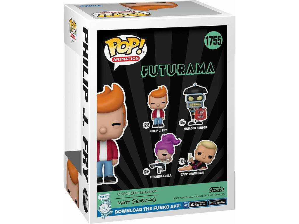 Funko Pop Animation Futurama Figura Philip J. Fry