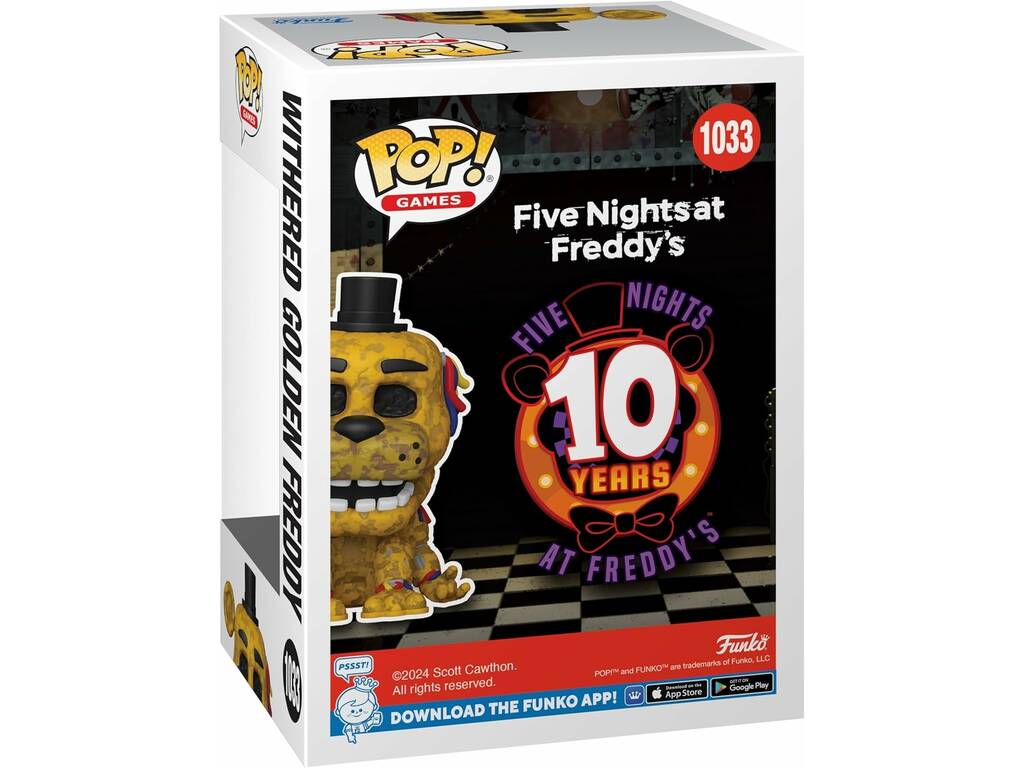 Funko Pop Games Five Nights At Freddy’s Figura Withered Golden Freddy