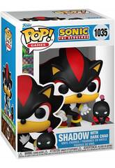 Funko Pop Games Sonic The Hedgehog Figura Shadow com Dark Chao