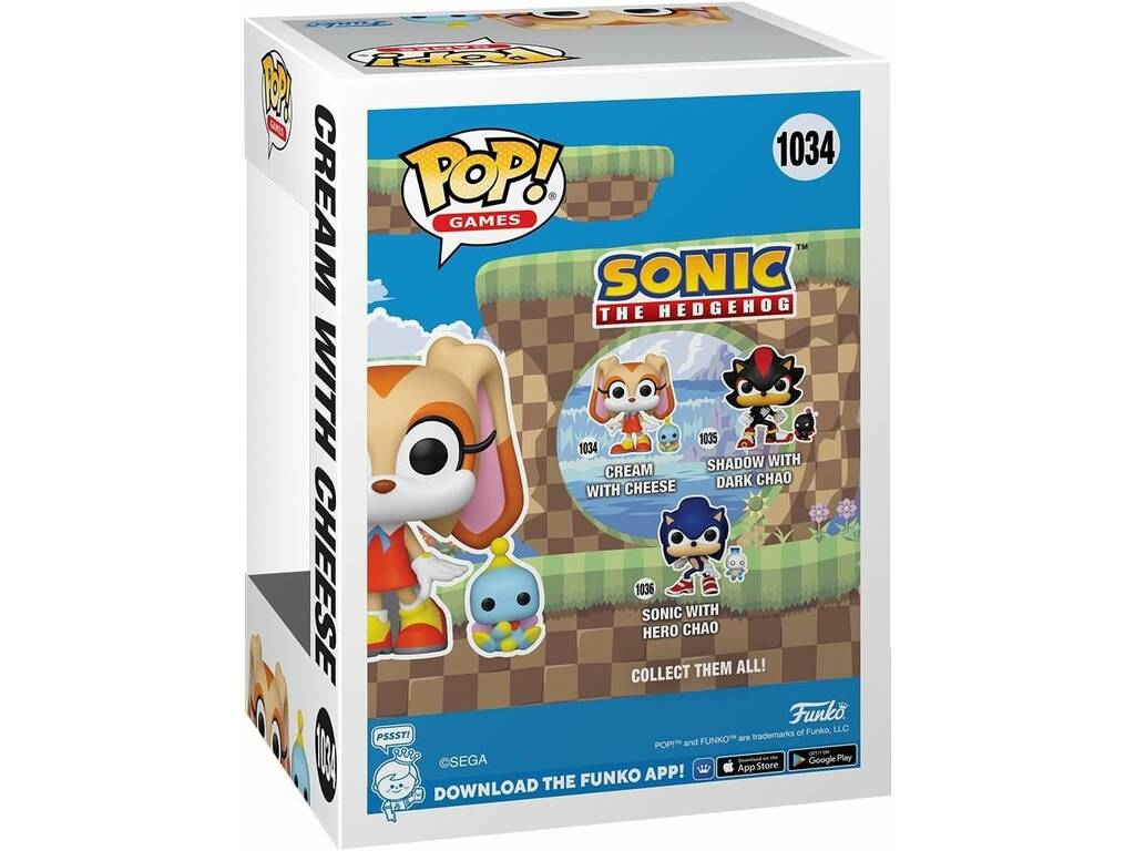 Funko Pop Games Sonic The Hedgehog Figura Cream com Cheese