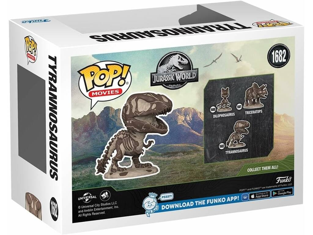 Funko Pop Movies Jurassic World Figura Tyrannosaurus Fossil