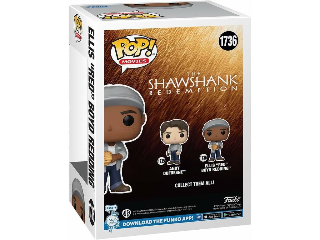 Funko Pop Movies Shawshank Redemption Figura Ellis Red Boyd Redding