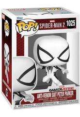 Funko Pop Marvel Spiderman 2 Figura Anti-Venom Suit Peter Parker com Cabea Oscilante